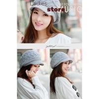 ราคา KTH ผู้หญิงถักหมวกฤดูหนาวที่อบอุ่นถัก Baggy Beret Beanie หมวกสกีหมวกร้อน (51109033617)