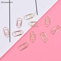 ราคา Streamers 50ชิ้น ถุงหัวใจทองโรสโกลด์สีคลิปที่คั่นคลิปหนีบกระดาษโลหะใหม่ (29600897376)