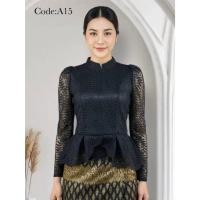 ราคา เสื้อไทยโบราณ ไทยประยุกต์ บรมพิมาน ชุดไทย ผ้าลินินผสม ซิปหลัง ระบายอากาศได้ดี (54053327927)