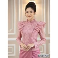 ราคา ของแท้ส่งจากนครนายก เสื้อไทยโบราณ เสื้อไทยเรือนต้น ไทยประยุกต์ บรมพิมาน จิตรลดา ชุดไทย ผ้าลินินผสม ซิปหลัง ระบายอากาศดี (43127469956)