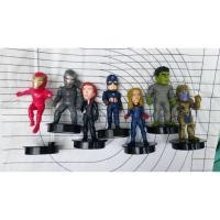 ราคา ท็อปเปอร์ แก้วน้ำ อเวนเจอร์ Avengers 7 แบบ จากโรงหนังเกาหลี สำหรับปิดฝาแก้วน้ำ (41358862538)