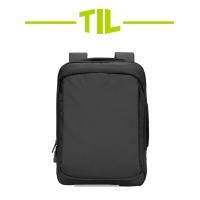 ราคา TIL Laptop Backpackกระเป๋าเป้ กระเป๋าใส่โน๊ตบุ๊ค กระเป๋าใส่คอม วัสดุ PU Water Proof สีดำ (23963090526)