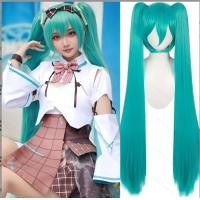 ราคา อะนิเมะคอสเพลย์วิกผม VocAloid Lake Blue Hatsune Miku หางม้าคู่วิกผมอะนิเมะสองมิติ (54358601499)