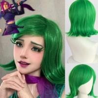 ราคา ร้อนตัวแทนสมองทีมผิดปกติเพราะวิกผมสีเขียวไหล่ยาวย้อนกลับผมสั้น (50808601567)