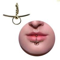ราคา ส่วนลดสูง Oyalking th แหวนปากปลอม สัมฤทธิ์เคลือบเงินทอง สำหรับการแต่งกายและการประดิดพันธุ์ (54507406140)