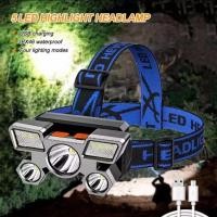 ราคา ไฟฉายคาดศีรษะ HH4 ปรับได้ 4 ระดับ LED ไฟคาดหัวชาร์จไฟในตัว (25387195257)