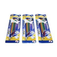 ราคา ประแจหกเหลี่ยม สีรุ้ง KONY 1ชุด 9 ชิ้น แบบยาว จำนวน 1 ชิ้น มีให้เลือก หัวตัด หัวบอล หัวทอร์ค เหล็ก CRV 6 เหลี่ยม (41750304837)