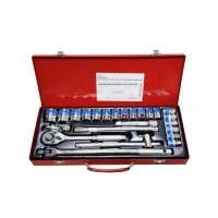ราคา ชุดเครื่องมือ มีให้เลือก ลูก 6 เหลี่ยม และ 12 เหลี่ยม EURO KING TOOLS ชุดบล็อก 24 ชิ้น (40477166076)