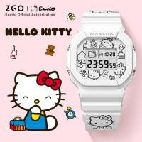 ราคา ZGO x Sanrio HelloKitty นาฬิกาแบรนด์ร่วมนักเรียนหญิงน่ารัก สาวนาฬิกาอิเล็กทรอนิกส์หญิง 8611 (27904417527)