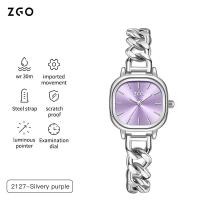 ราคา ZGO นาฬิกาข้อมือ กันน้ํา สีม่วง หรูหรา สําหรับผู้หญิง 2023 2127 (25758728157)