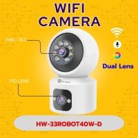 ราคา Hi View HW 33ROBOT40W D กล้องวงจรปิด AI 2 มุมมอง หมุนได้ ภาพสี ติดตามคนอัตโนมัติ ดูผ่านมือถือได้ (43625307593)