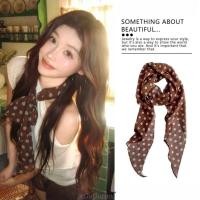 ราคา ผ้าพันคอมีลวดลายเสือดาวสำหรับฤดูใบไม้ร่วงถึงฤดูหนาว สีดำลายจุดเล็กๆ ขนาดยาว และพิมพ์ลายไหม (40874071082)