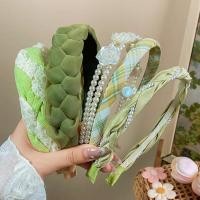 ราคา ที่คาดผมและเครื่องประดับผมขนาดเล็ก สีเขียว สไตล์แฟชั่น (45756699028)