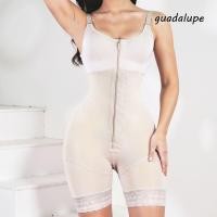 ราคา GUADALUPE1 หลังคลอด Body Shaper ซิปสไตล์ชุดชั้นใน Butt Lifter บอดี้สูท แฟชั่นไม่มีรอยต่อ Belly หดตัว Butt Lifting Slimming Shapewear โยคะ (55259197226)