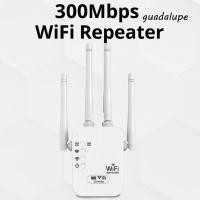 ราคา GUADALUPE1 เครื่องขยายสัญญาณ WiFi 300Mbps 2 4 GHz Wi Fi เครื่องขยายสัญญาณเครือข่าย Router 802 11n Wireless WIFI Repeater ใช้ในบ้าน (53506950379)