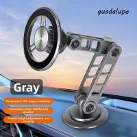 ราคา GUADALUPE1 ที่วางโทรศัพท์ในรถยนต์แบบแม่เหล็ก 360 หมุนพับที่วางโทรศัพท์มือถือในรถยนต์ โลหะผสมป้องกันการสั่นไหวสากลกาวในตัวนําทางวงเล็บอุปกรณ์เสริมในรถยนต์ (49106687139)