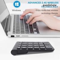 ราคา GUADALUPE1 22 คีย์แป้นพิมพ์ตัวเลข 22 คีย์ไร้สายมินิดิจิตอลปุ่มกด หมายเลข Pad USB 2 4G Ultra Thin พร้อมตัวรับสัญญาณ Digital Numpad Number Pad Office (47656576516)