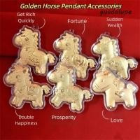 ราคา GUADALUPE1 Golden Horse Accessories Creative Year of Horse Gold Pony พวงกุญแจ เครื่องประดับน่ารักการ์ตูน Mascot ตุ๊กตาม้า DIY จี้อุปกรณ์เสริมพวงกุญแจ (56908470326)