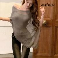 ราคา กัวดาลูป1ถักปิดไหล่ผ้าคลุมไหล่ ตาข่ายผิดปกติผู้หญิงเสื้อคลุม อบอุ่นโครเชต์ด้านบนห่อสีทึบเย็นเคปเดินทาง (56007293305)