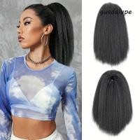 ราคา GUADALUPE1 สั้น Yaki ตรงวิกผมหางม้า 10 นิ้วสังเคราะห์ Drawstring หางม้า Hairpieces อุปกรณ์เสริมผมคลิปบนต่อผมธรรมชาติปุยหนาผมหางม้าทุกวัน (55408354472)