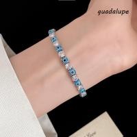 ราคา กูดาลูป1สร้อยข้อมือตาปีศาจเคลือบ หรูหราวินเทจรอบตาปีศาจ พลอยเทียม กําไลตาปีศาจ ทองแดงเพทายสีฟ้า สีแดงความงามจัดเลี้ยงเสื้อผ้าเครื (54857219491)