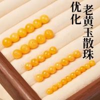ราคา ลูกปัดหินธรรมชาติสีเหลืองขนาดใหญ่ทำมือ สำหรับถักสร้อยข้อมือ (55207407132)