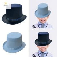ราคา PPY สีทึบ Derby หมวก Carnivals นักมายากลหมวกสุภาพบุรุษหมวกเครื่องแต่งกายอุปกรณ์เสริมสองขนาดชุดเด็กผู้ใหญ่ส่วนใหญ่ (55909202328)