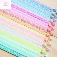ราคา Ppy 30 ชิ้น Luminous Lucky Star พับ Origami กระดาษ Lucky Star Origami กระดาษริบบิ้น (29273065998)