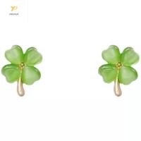 ราคา ต่างหู Four Leaf Clovers แมวหิน สไตล์ Studs สำหรับงาน party และการแต่งกายประจำวัน (55456415976)