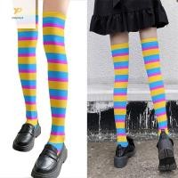 ราคา ถุงน่องยาวสีสันสดใสสำหรับผู้หญิง อารมณ์แบบญี่ปุ่น ลายสวยงาม แต่งกายได้อย่างเสรี (52907615724)