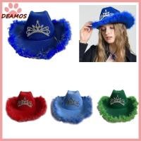 ราคา หมวกปีกสไตล์วินเทจคาวบอย Tinsel Feather ดูลูกเล่นเก๋และกันลม (57107604086)