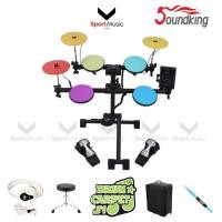 ราคา Soundking กลองไฟฟ้า รุ่น SD10R Portable Electronic Drum Kit with Foldable Design (47507138934)