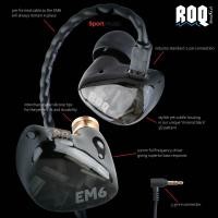 ราคา ROQ หูฟังอินเอียร์ หูฟังมอนิเตอร์ รุ่น EM6 ซีรี่ย์ EM Series In ear monitor earphones (26930197518)