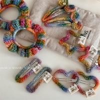 ราคา สร้อยข้อมือลายสายรุ้งขนสัตว์ทำมือ กิ๊บรูปหัวใจสำหรับผม และหนีบผมทรงโบว์ฝังเพชร อุปกรณ์แต่งผมสไตล์ใหม่ (47357662015)