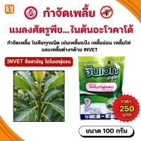 ราคา กำจัดเพลี้ยแมลงศัตรูพืช ในต้นอะโวคาโด้ INVET ไดโนเตฟูแรน ใช้ได้กับพืชทุกชนิด ขนาด 100 กรัม (26728734826)