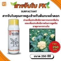 ราคา สารจับใบFK สารจับใบคุณภาพสูง สำหรับต้นกะหล่ำดอก เพิ่มประสิทธิภาพในการดูดซึม ธาตุอาหารทางใบ ขนาด250CC (28125233725)