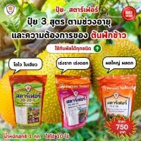 ราคา ปุ๋ยฟักข้าว สตาร์เฟอร์ 3 สูตร ครบทุกช่วงอายุ เพิ่มผลผลิตไห้งอกงาม โตไว ใบเขียว เร่งราก เร่งดอก ผลใหญ่ ดกเต็มต้น (25811840744)