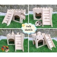 ราคา บ้านแฮมสเตอร์ บ้านหนูไจแอนท์ ดอร์เมาส์ ที่นอนเม่นแคระ แฟตเทล ที่นอนทำรัง พร้อมบันไดไม้ (28818288669)