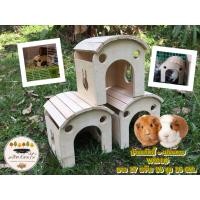 ราคา บ้านแก๊สบี้ บ้านเม่นแคระ บ้านหนูแฮมเตอร์ ขนาดกลาง บ้านไม้สัตว์เลี้ยง มินิมอล WC01 ไร้สารเคลือบ (21476504125)