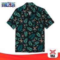 ราคา DEXtreme เสื้อฮาวายวันพีซ Hawaii shirt One Piece Icon ลายใบไม้ DOP 721 (3635245807)