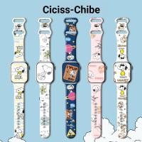 ราคา Snoopy Print Couple Strap Apple Watch Strap Apple iwatchS11 S10 Strap applewatch9 1 Generation se Strap ultra Strap (46207998510)