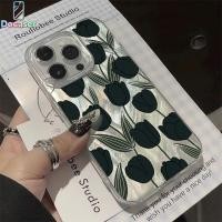 ราคา เคสไอโฟน สำหรับ iPhone 17 16 15 Pro Max 11 12 13 14 Pro Max X XR XS Max 7Plus 8Plus ทิวลิปสีดำวินเทจ สำหรับผ้าสีไอศรี (55059358292)
