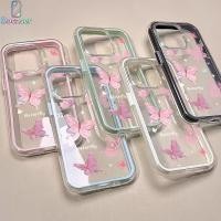 ราคา เคสไอโฟน สำหรับ iPhone 17 16 15 Pro Max 11 12 13 14 6 6P 7 8Plus X XR XS Max ผีเสื้อผง粉 เคสไอโฟน สำหรับ TPU นุ่ม 2 in 1 (53459365800)