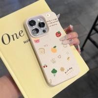 ราคา เคสไอโฟน สำหรับ iPhone 17 16 15 Pro Max 11 12 13 14 6 6P 7 8Plus X XR XS Max ผลไม้ภาษาอังกฤษน่ารักๆ เปลือกนิ่มลายลิ้นจี่ (40580015537)