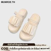 ราคา รองเท้าแตะส้นแบนสำหรับผู้หญิง สไตล์ใหม่สำหรับฤดูใบไม้ผลิและฤดูร้อนปี รองเท้ายางนุ่มของผู้หญิง รองเท้าแตะที่ใส่ได้สองแบบ (18388773878)