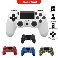 ราคา Actual P4 จอยสติ๊กเกมไร้สาย จอยสติ๊กควบคุมบลูทูธ For PS4 5 PC IOS Android GEN2 (54805148743)