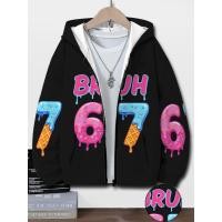 ราคา เสื้อกันหนาวแบบซิปสำหรับเด็ก ออกแบบสำหรับฤดูใบไม้ร่วงและฤดูหนาว สวมใส่ง่ายและสวยงาม มีหมวกและกระเป๋าคาร์ดิแกนสีสันสดใส (57803399464)