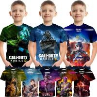 ราคา ENX เสื้อยืดแขนสั้น พิมพ์ลาย Call of Duty สวมใส่สบาย แฟชั่นฤดูร้อน สําหรับเด็กผู้ชาย (22530456550)