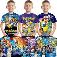 ราคา เสื้อยืดแขนสั้น พิมพ์ลายปิกาจู โปเกม่อน แฟชั่นฤดูร้อน สําหรับเด็กผู้ชาย และเด็กผู้หญิง อายุ 3 13 ปี (19975625476)