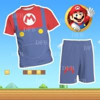 ราคา เสื้อยืดคอสเพลย์ กางเกงขาสั้น ลายการ์ตูน Super Mario 3D (22045099544)